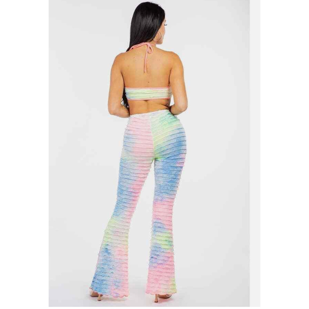 Women's Two-Piece Swimsuit Cover-Up Set – Sheer Mesh Top & Pants (S–L) - Picture 2 of 5